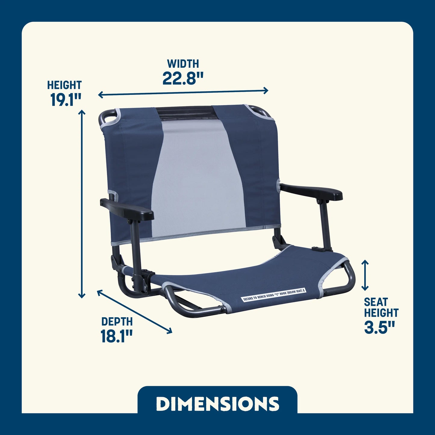 Big Comfort Stadium Chair™ with Armrests